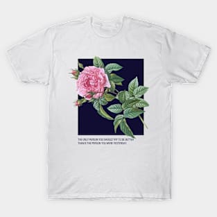 Motivational quotes: vintage floral design T-Shirt